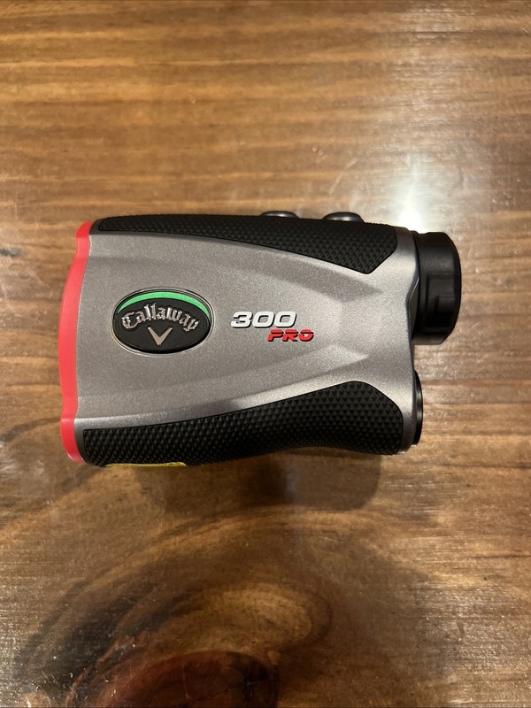 Callaway 300 Pro Slope Laser Rangefinder for Golf, Gray Black Red