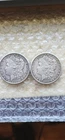 1881 S & 1890 S Morgan Silver Dollars 2 coins