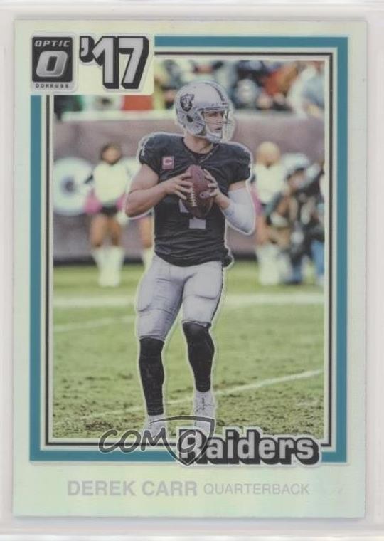 2017 Donruss Optic 1981 Tribute Derek Carr #23 2s1