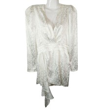 Ronny Kobo Collection Dresses Lilian Satin Asymmetrical Dress Party Wedding Sz L