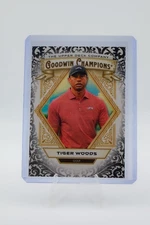 2025 Upper Deck Goodwin Champions Tiger Woods #1 Glossy Black Golf