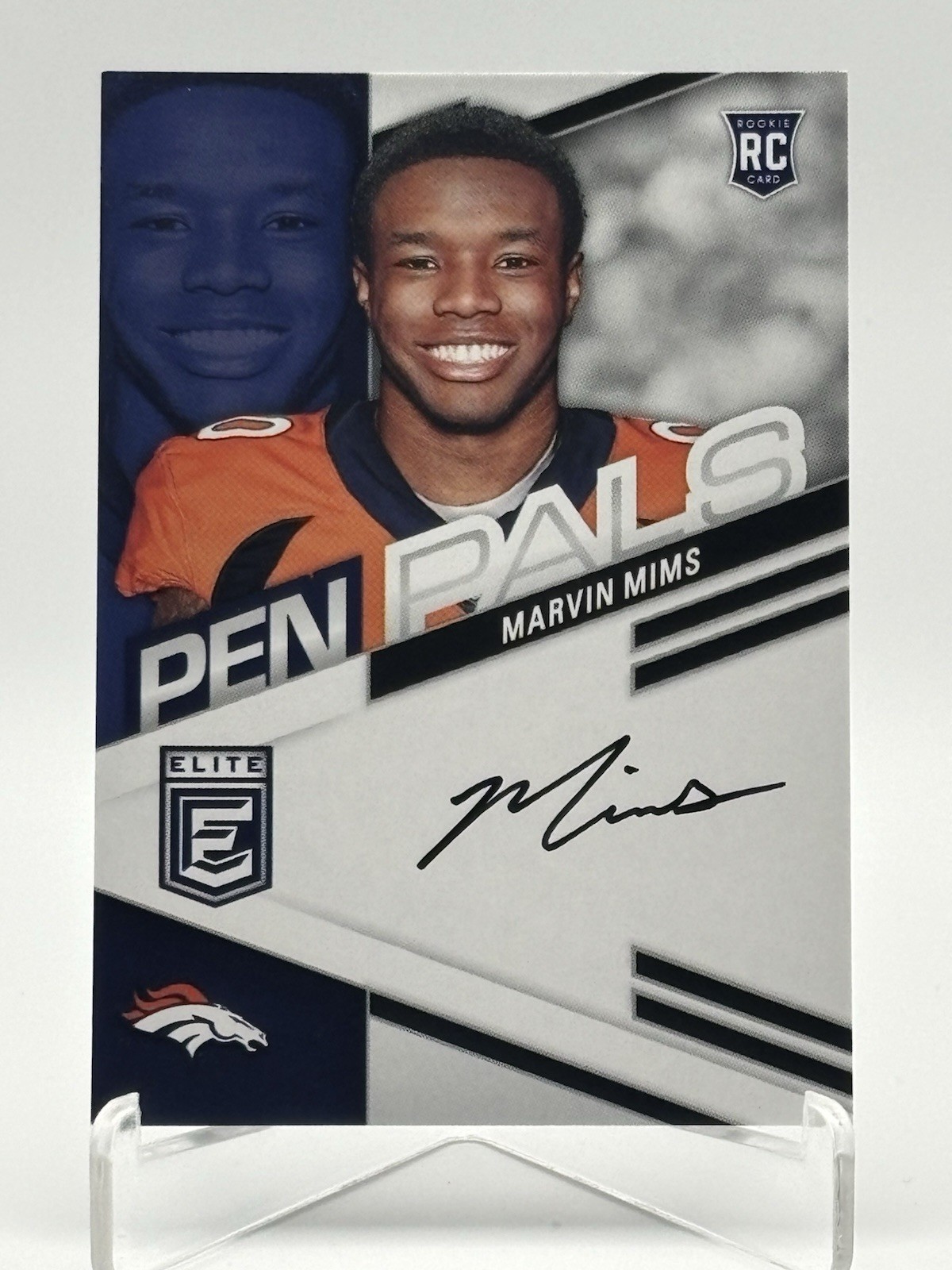 2023 Panini Donruss Elite - Pen Pals Marvin Mims #PPMMI (AU, RC)
