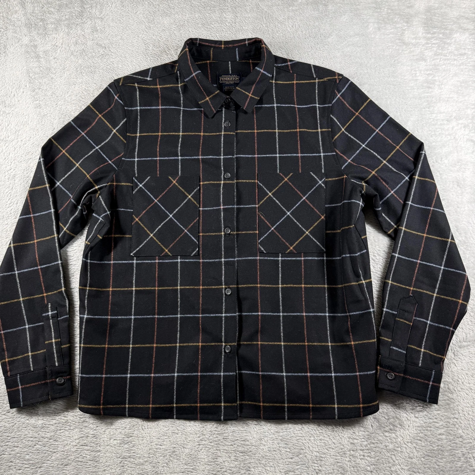 Pendleton Shirt Mens Large Black Plaid Wool Flannel Outdoor Casual Grandpa
Opens in a new window or