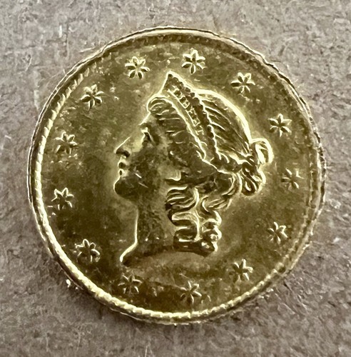 1851 U.S. One Dollar $1 Gold Liberty Head Coin