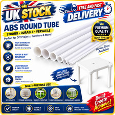 10pcs ABS Round Tube White Plastic Hollow Pipe Sand Table Model Making 2-10mm UK