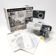 PENTAX Optio S4i Gray Digital Camera confirmed working includes manual box and a