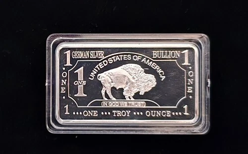 1 oz German Silver Buffalo Bar  🦬🔥