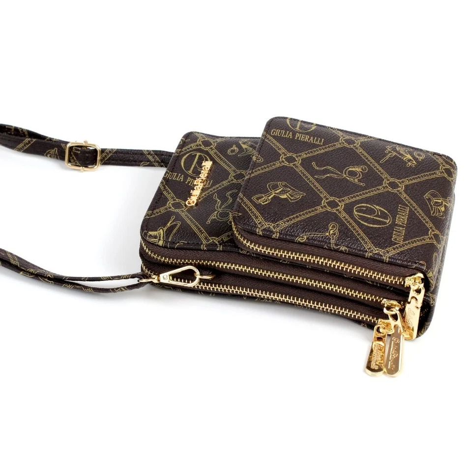 Portafoglio donna Giulia Pieralli borsello con tracolla borsetta portacellulare - Immagine 3 di 4
