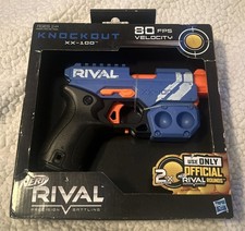 Nerf Rival Knockout XX-100 80 FPS Velocity Precision Battling NIB Blue