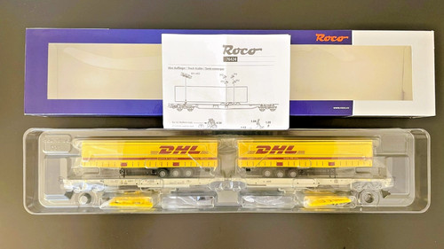 Roco H0 76424 Doppeltaschen-Gelenkwagen T2000 "DHL" der AAE Epoche VI neu! | Condition: Neu