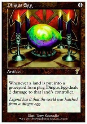 Dingus Egg - Medium Play MTG 7th Edition