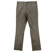 Uniqlo Chino Pants Mens 34x34 Beige Regular Fit Stretch Casual Office Wear