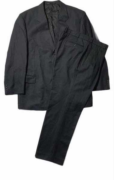 Men Suit Grey Wool XL