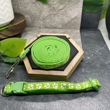 Dog Cat Collar  Leash Set Polypropylene Adjustable Small-Medium Pet New 78