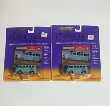 Johnny Lightning 1960s VW Bus Lot of 2 NEW/VHTF/READ