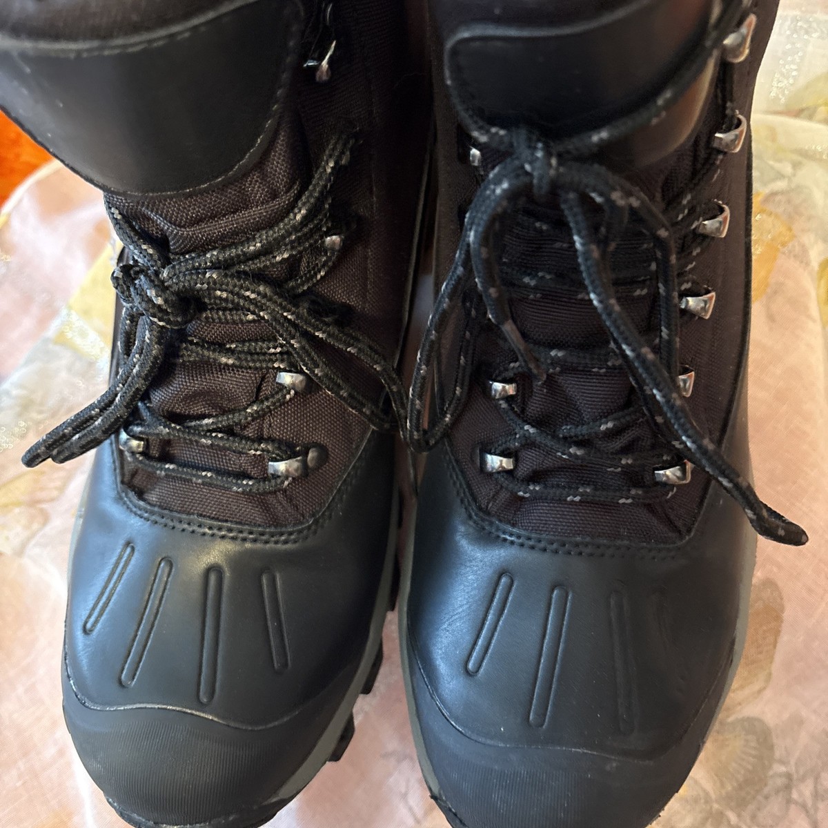 New Black Pacific Mountain Lumber/Hiking Boots‎ Size 8/Memory Foam/Thinsulate New GRITION Black Hiking Boots Thinsulate Mid | Mercari main image 4