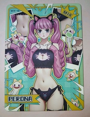 Sweet PERONA (MIX-18) Doujin Waifu Textured Gossy Luxury Card   One Piece 