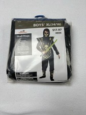 Celebrate Boys Skull Ninja Costume Size X-Large 14-16 Halloween trick or Treat