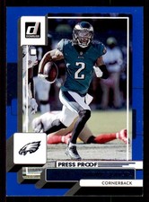 2022 Donruss #175 Darius Slay Jr. Blue Press Proof Philadelphia Eagles