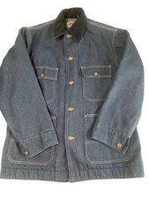 Vintage Pennys Big Mac Chore Jacket JC Penney Denim Chore Blanket Lined Union XL