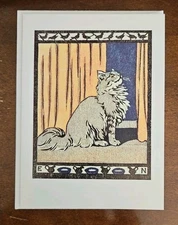 The Little Grey Cat blank note card by Elizabeth Norton, Metropolitan note card