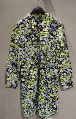 MARC CAIN - KLEID - BLUMEN GRÜN - GR. 4 - TOP ZUSTAND  - IDEAL FÜR DEN FRÜHLING