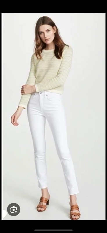 Veronica Beard White Crop Denim Jeans Size 31