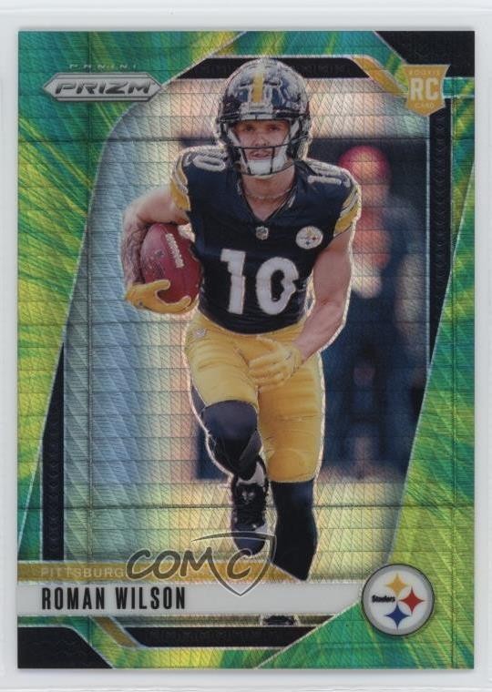 2024 Panini Prizm Rookies Hyper Prizm 163/180 Roman Wilson #384 1dq4