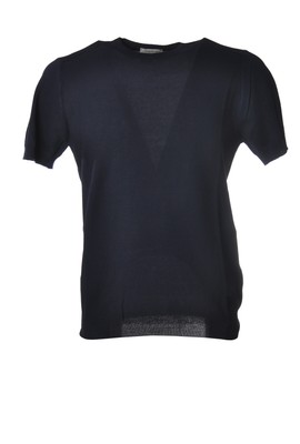 Exclusive men's pullover Bresci Paolo Pecora in premium blue cotton style