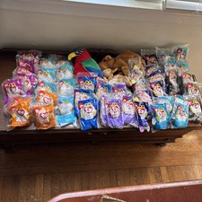 McDonald  s TY Beanie Babies Happy Meal Toys Lot I  d 44 With Derby And 2 Buddies