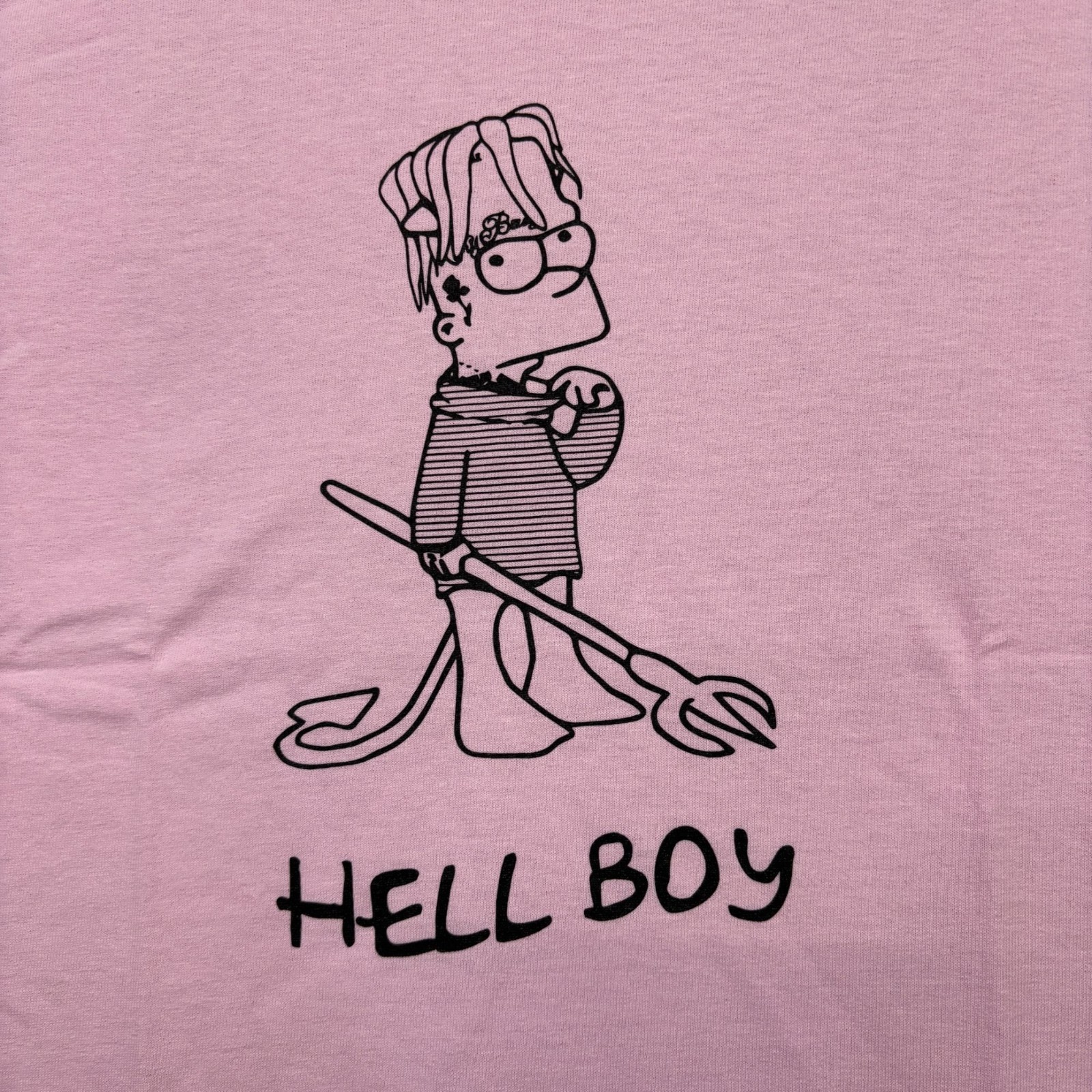 Lil Peep Superr Radical Rap Pink T-Shirt Size Medium image 2