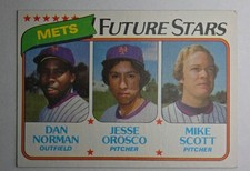 1980 Topps - Future Stars Jesse Orosco, Mike Scott, Dan Norman #681 (RC)