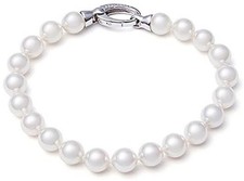 Bracelet Majorica Perles 6 Mm Couleur Blanche Argent 09852.01.2.B19.021.1
