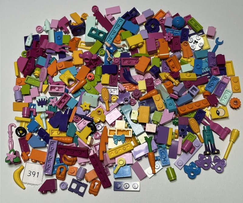 300 Lego Small Pieces Bricks Friends Accessories Girls Princess Pink Purple 391