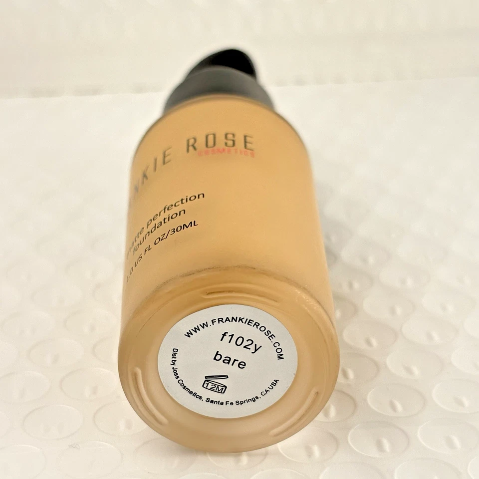 Frankie Rose Matte Perfection Foundation f102y Bare Shade 1oz/30mL New In Box - Image 2 of 3