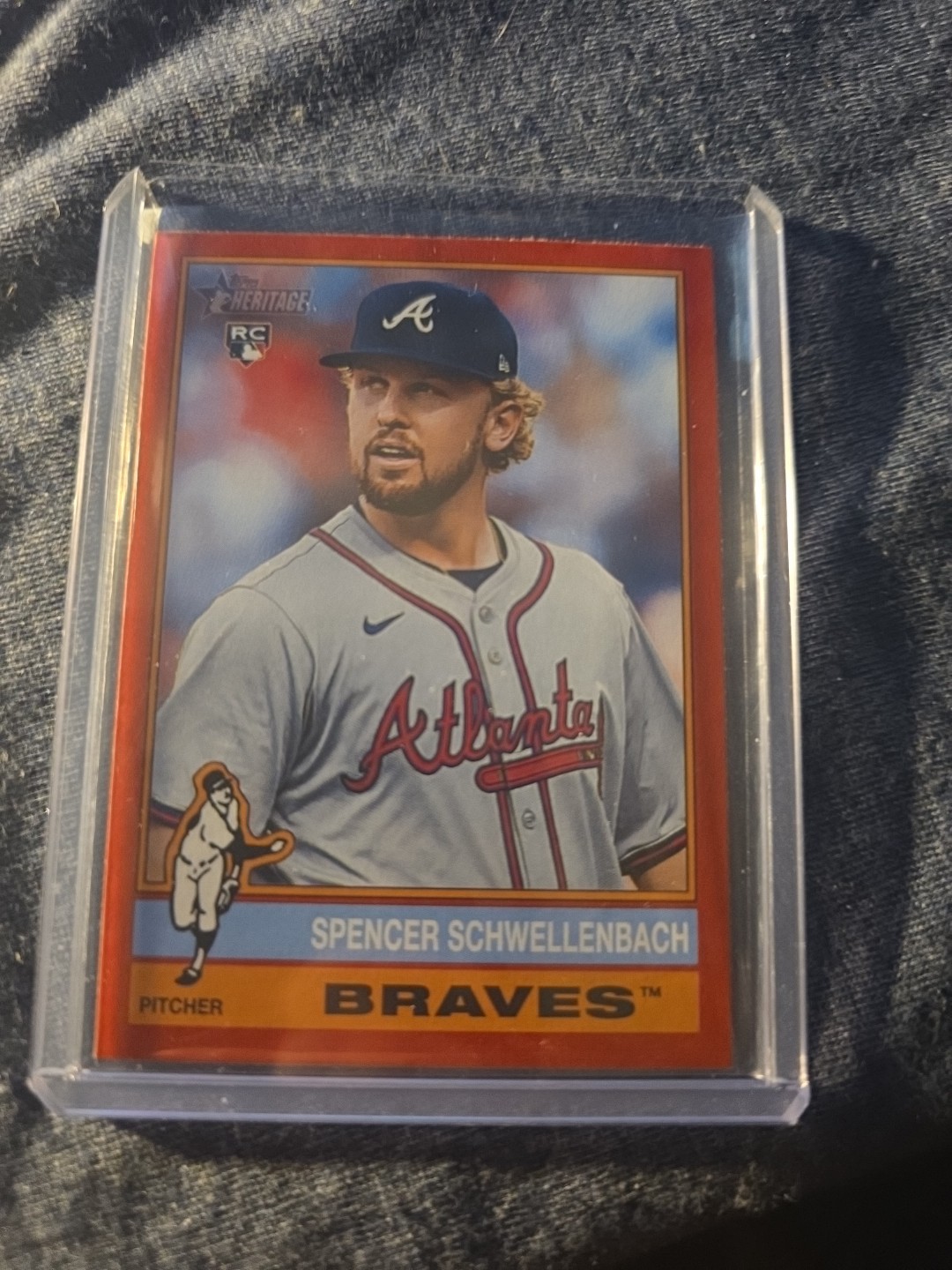 2025 Topps Heritage - Spencer Schwellenbach #58 Red Border (RC)