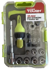 Hyper-Tough 18 Piece Mini Ratcheting T-Handle Set - OPEN BOX - Lot of 2 {V}