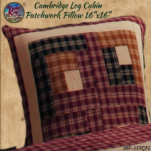 Cambridge Patchwork Quilted Throw or Matching Quilted Pillow Cover - Picture 3 of 6