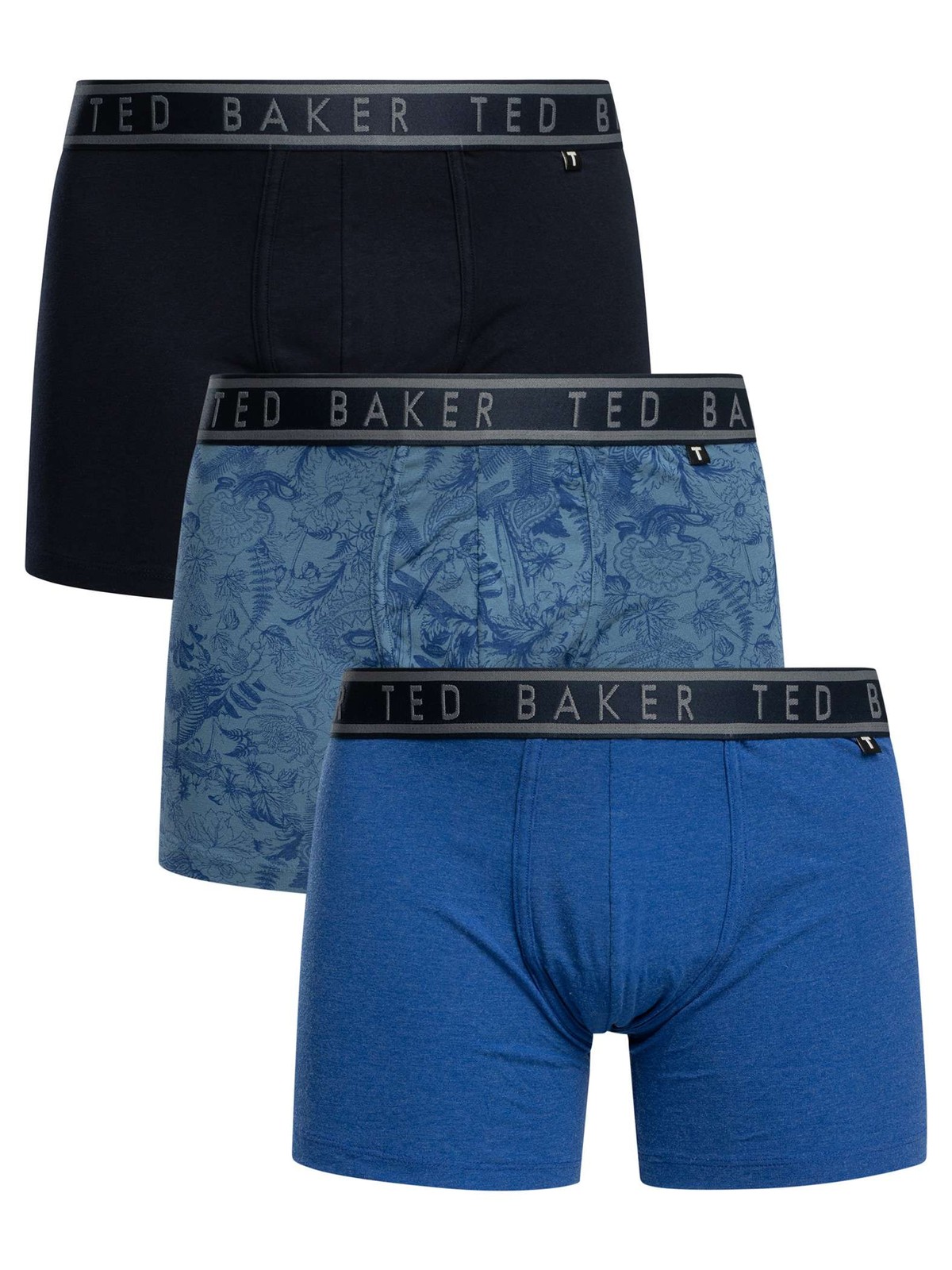 Мужские трусы-боксеры Ted Baker 3 упаковки синие 5290₽