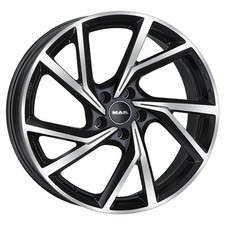 ALUFELGE MAK KASSEL FUR NISSAN ALMERA TINO 7.5X18 5X114,3 BLACK MIRROR BBS