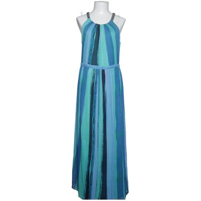 Comma, Maxikleid, Größe: 40, Grün/Blau/Mehrfarbig, Polyester, Streifen #M1D