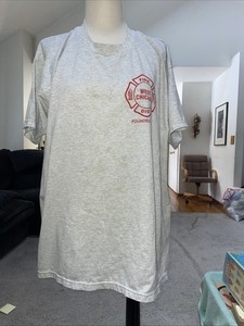 West Chicago Fire Dept Gray EMS Fire Rescue T Shirt Size XL