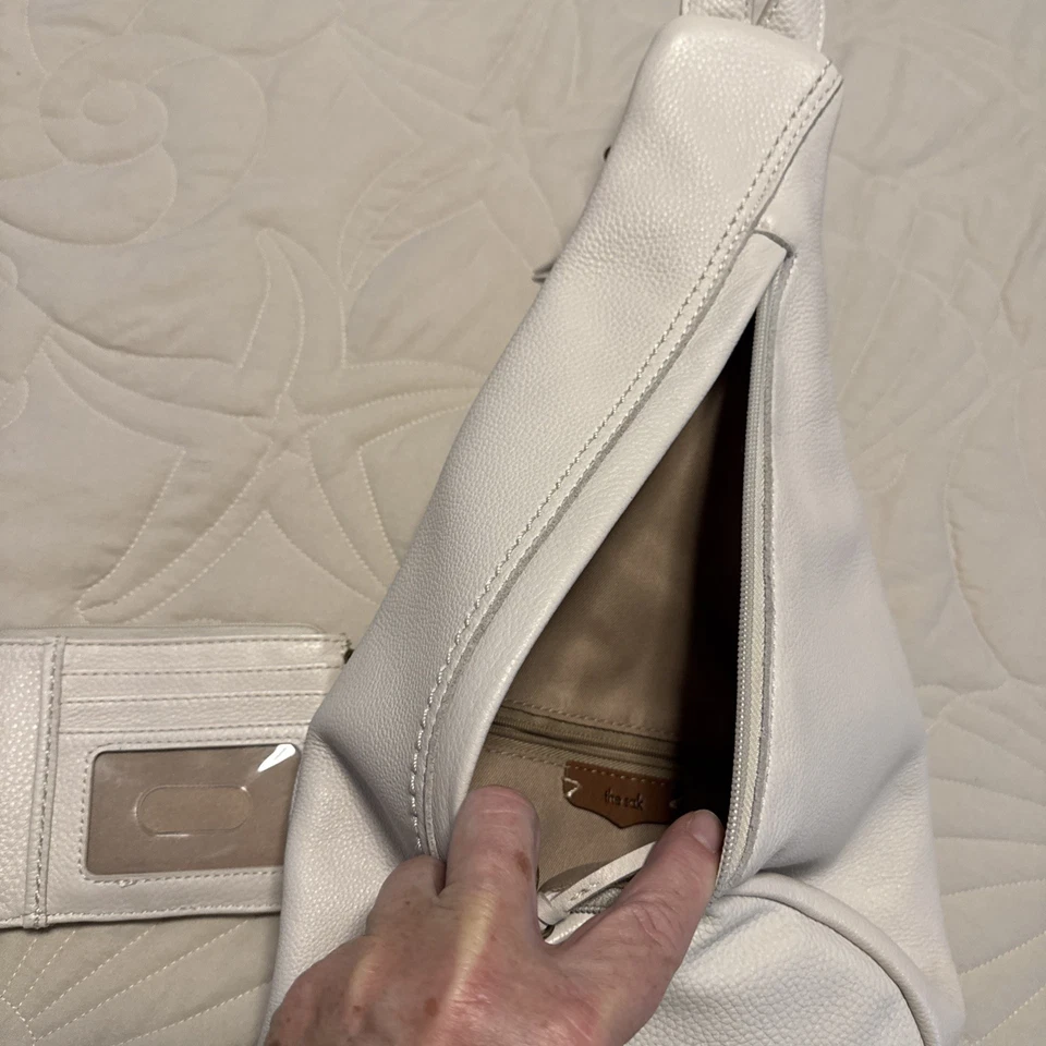 SAK Geo искусственно состаренной кожи женщин слинга сумка в кремовый с подходящий бумажник - Изображение 4 из 4