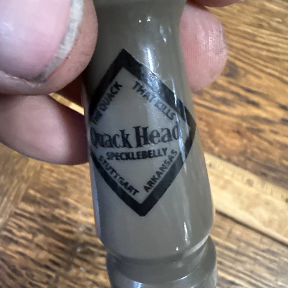 Vintage RNT Calls Quackhead “Quack KILLS” Specklebelly Goose Call Stuttgart Ark - Image 4 of 4