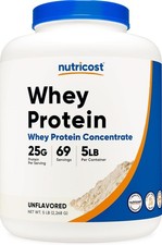 Nutricost Whey Protein Concentrate 5LBS - Multi Flavor - Long Exp Date