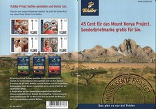 Tchibo Portocards 55 + 45 Cent ** - Privat Kaffee Mount Kenya Project Afrika
