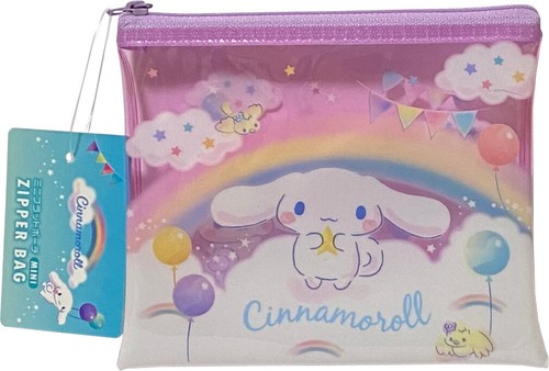 Sanrio Cinnamorol Accessories Cosmetic Flat vinyl Pouch, Mini Pouch Zipper Case - Picture 7 of 9