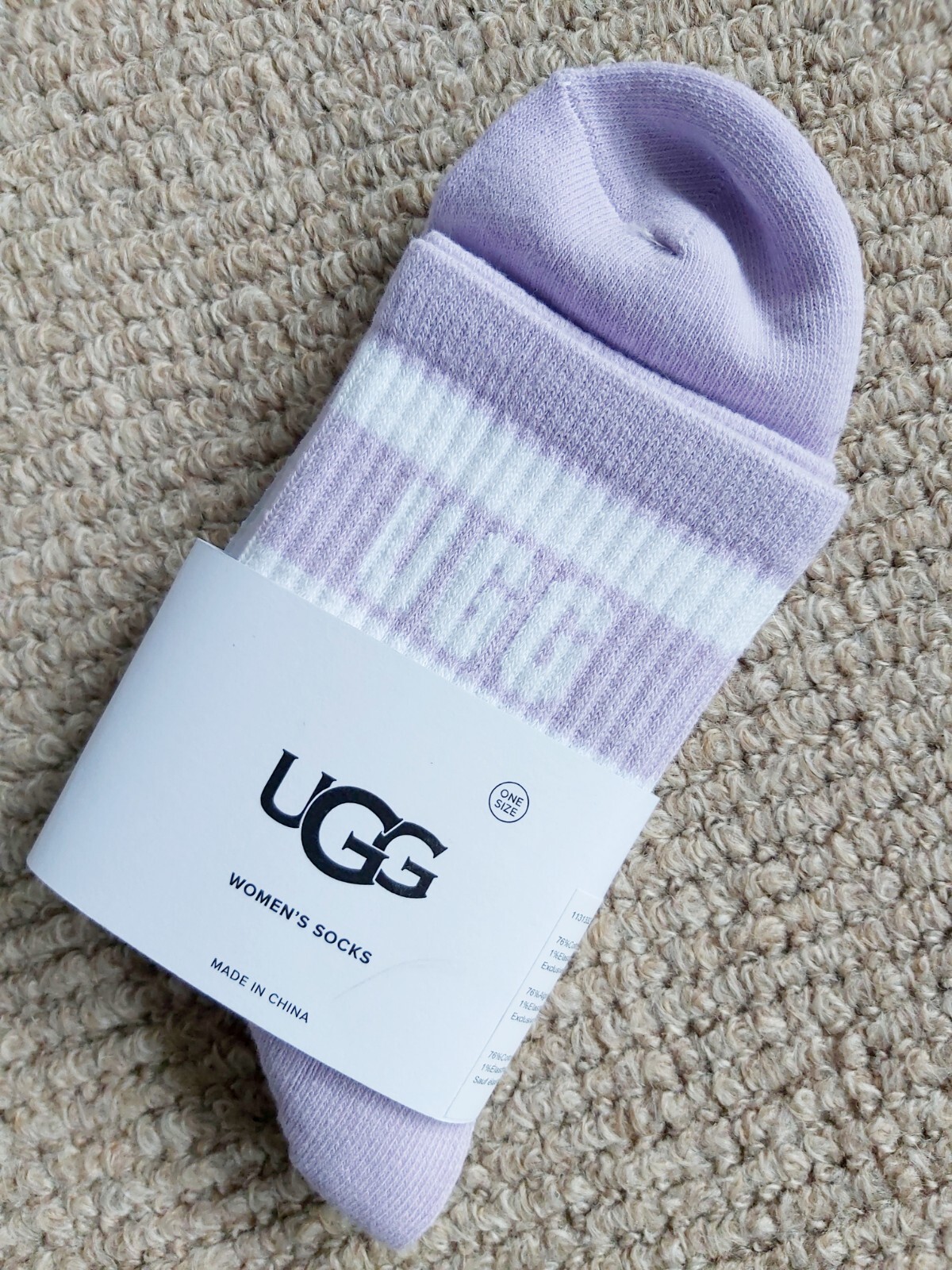 Genuine UGG Womens Heather Lilac Quarter SOCKS 36-41 UK 3.5-8.5 Femme Shelf8