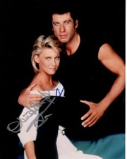 OLIVIA NEWTON-JOHN and JOHN TRAVOLTA signed autographed 8x10 TWO OF A KIND photo