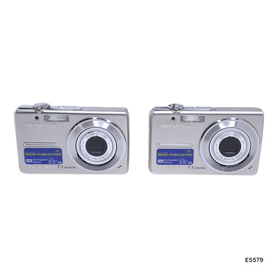Olympus FE-230 7.1MP 3xZoom Digital Camera Lot of 2 For Parts AS IS E5579